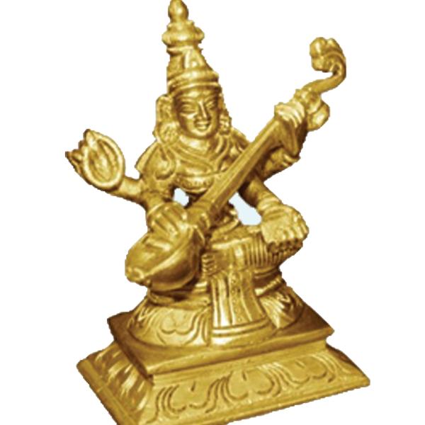Saraswati Idol Playing Veena