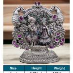 Radhe Krishna Idol In Pure 925 Silver (2)