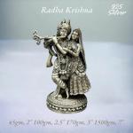 Radhe Krishna Idol In Pure 925 Silver (3)