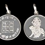 Rahu Graha / Rahu Planet Yantra Pendant In Pure Silver