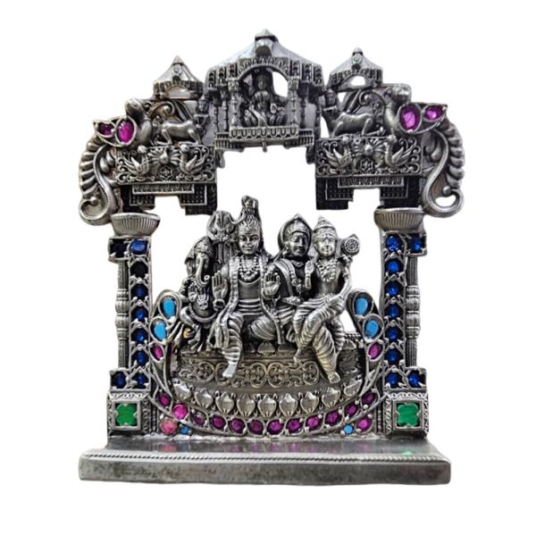 Shiv Parivar Idol In Pure 925 Silver