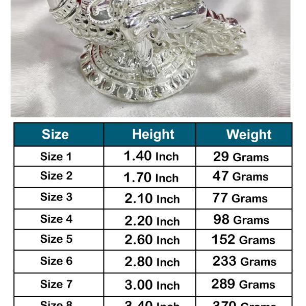 Saraswati Idol In Pure 925 Silver (4)