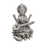 Saraswati Idol In Pure 925 Silver (3)