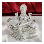 Saraswati Idol In Pure 925 Silver (4)