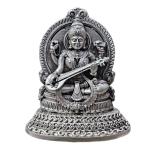 Saraswati Idol In Pure 925 Silver