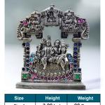 Shiv Parivar Idol In Pure 925 Silver