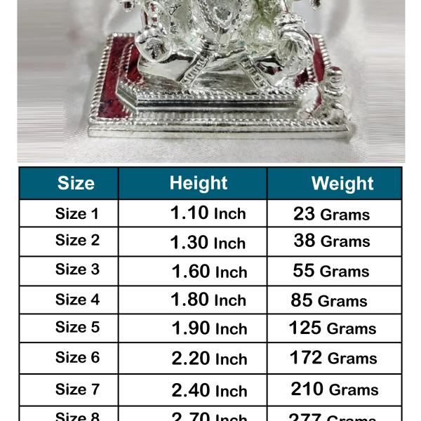Shreemant Dagdusheth Halwai Ganesh Idol In Pure 925 Silver (1)