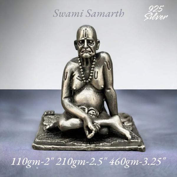Swami Samarth Idol In Pure 925 Silver
