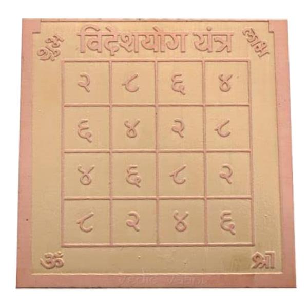 Videsh YOG Yantra In Copper - 1.50 Inch