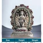 Lord Vishnu Idol In Pure 925 Silver