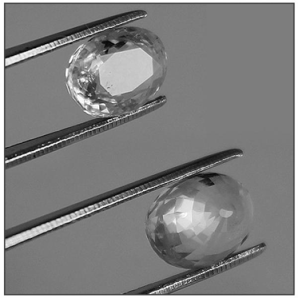 White Sapphire 3.39 Carats GII Certified