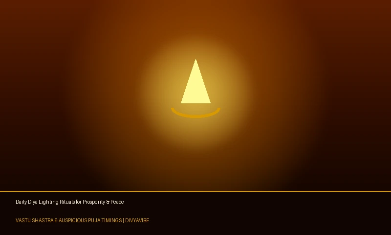 Daily Diya Lighting: Spiritual Significance, Sacred Oils & Vastu Directions