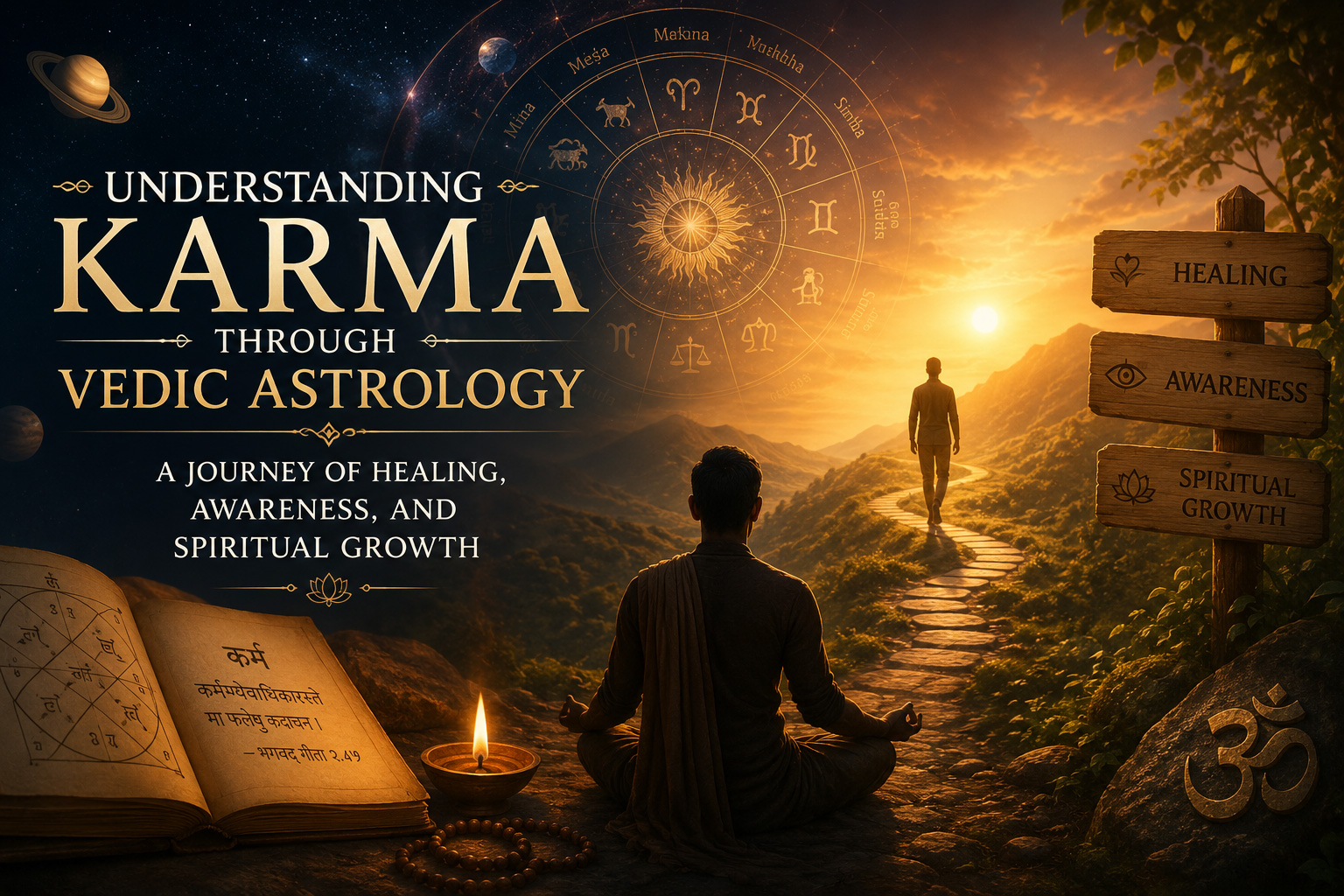 Understanding Karma Through Vedic Astrology: A Journey of Healing, Awareness, and Spiritual Growth
